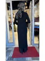 Kruvaze Yaka Cupro Detaylı Triko Hırka T26Y-9004