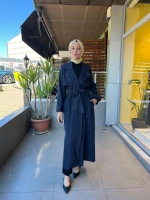 Düz Renk Denim Trençkot T26Y-8000