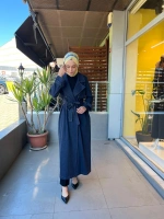 Düz Renk Denim Trençkot T26Y-8000