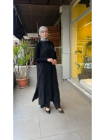 Triko Detaylı V Yaka Cupro Kap T26Y-9000