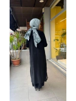 Triko Detaylı V Yaka Cupro Kap T26Y-9000