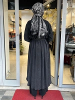 Prime Taşlanmış İpek Gömlek Elbise TD-2840