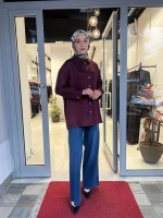 Lilac Asetat Gömlek TD-4765