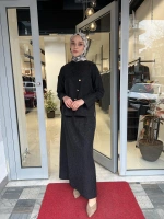 Ön Kısmı Çizgi Detay Etek 26MY4107