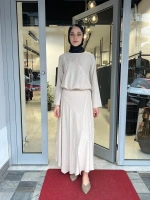 Asimetrik Pul Şeritli Tunik 26MY2136