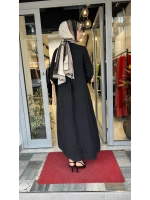 Gömlek Yaka İpek Keten Uzun Elbise 2264351