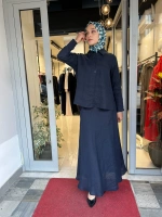 Önü Fermuarlı Keten Gömlek 2266255