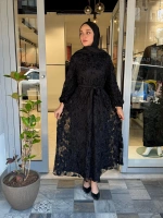 Abiye Elbise Siyah 40833