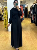 Almarwah Black Elbise T26K-303870