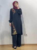 Almarwah Black Pantolonlu Takım 25Y-202717