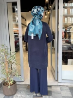 Bol Paça Basic Triko Pantolon Navy 3267001