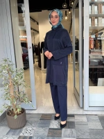 Bol Paça Basic Triko Pantolon Navy 3267001