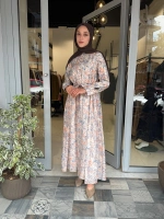 Daisy Desenli Lyocell Elbise TD-4813