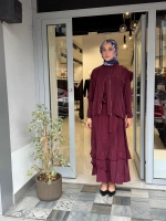 Elbise Bordo 40837