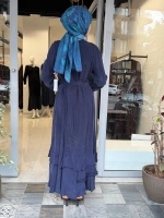Elbise Lacivert 40837