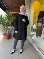 İnvee Kapitone Uzun Gömlek 6879