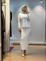 İnvee Triko Kalem Etek 5685