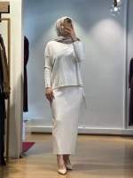 İnvee Triko Kalem Etek 5685