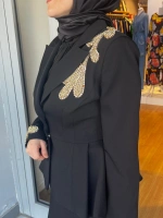 Jamıla Sarah Aplikeli Peplum Ceket Balık Etek Takım SS24-9016