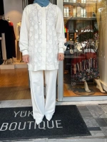 Jamıla Sarah Büyük Çiçek Pamuklu Kumaş Koll. Örme Eşofman Takımı SS24-9039