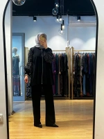 Jamıla Sarah Koll. Boncuk. İşl. Ferm. Kol Ucu Fırfırlı Eşofman Takımı SS24-9038