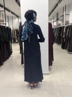 Kalın Fitilli Beli Lastikli Tunik Navy 3266003