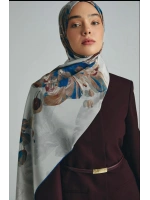 Kehribar Krep İpek Şal 70x190cm