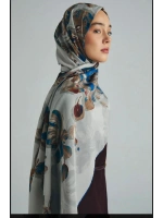 Kehribar Krep İpek Şal 70x190cm