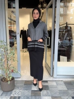 Klasik Kesim Triko Etek Black 3262103