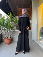 Mascara Dik Yaka Kollar Aksesuarlı Elbise 56MK5101