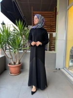 Mascara Dik Yaka Kollar Aksesuarlı Elbise 56MK5101