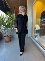 Mascara Paçalar Düğmeli Pantolon 56MK3118