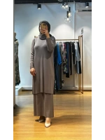 MissDalida Boğazlı Yaka Uzun Elbise T25K-4004