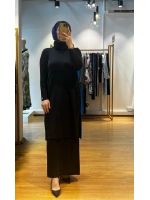 MissDalida Boğazlı Yaka Uzun Elbise T25K-4004