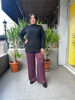 MissDalida Bol Paça Cupro Pantolon T25K-7015