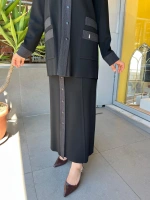 MissDalida Denim Detaylı Önü Düğmeli Etek T25PF-2010