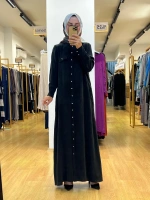 MissDalida Düğme Detaylı Cupro Elbise T25Y-8000