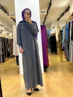 MissDalida Düğme Detaylı Cupro Elbise T25Y-8000