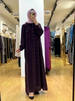 MissDalida Düğme Detaylı Cupro Elbise T25Y-8000