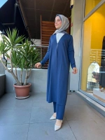 MissDalida Düz Renk Uzun Triko Hırka T25PF-9003