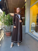 MissDalida Erkek Yaka Uzun Triko Hırka T25PF-9009