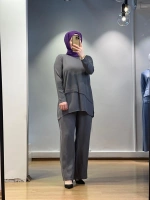 MissDalida Etek Ucu Cupro ASM. Kesim Triko Tunik 25Y-6009