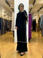 MissDalida Etek Ucu Fırfırlı Triko Elbise 25Y-4003