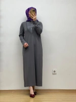 MissDalida Fermuar Yaka Triko Elbise 25Y-0010