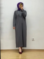 MissDalida Fermuar Yaka Triko Elbise 25Y-0010