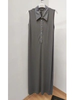 MissDalida Gömlek Yaka Düğmeli Kolsuz Elbise 25Y-4029