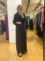 MissDalida Gömlek Yaka Jakarlı Cupro Ferace 25Y-8056