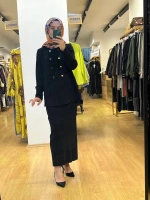 MissDalida Kruvaze Düğmeli Kısa Hırka T25PF-9203