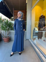 MissDalida Kruvaze Düğmeli Uzun Hırka T25PF-9000