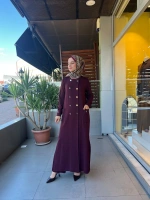 MissDalida Kruvaze Düğmeli Uzun Hırka T25PF-9000